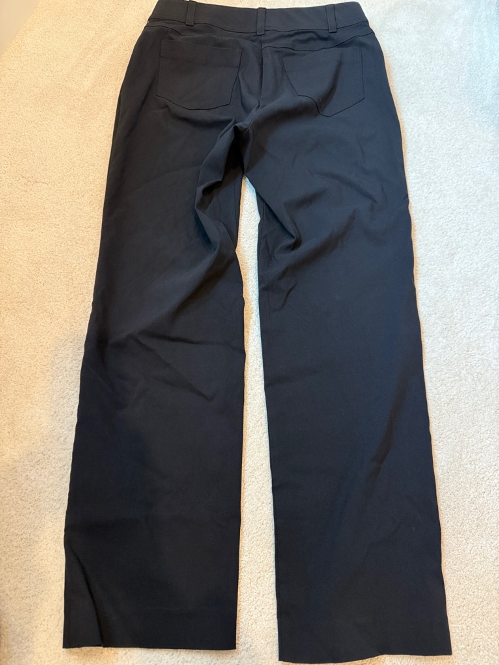 JM Collection Black Straight-Leg Women's Trousers
